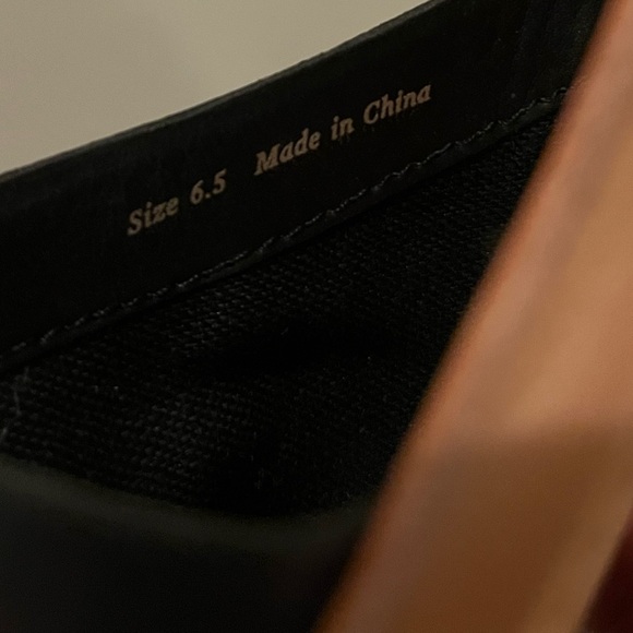 Dolce Vita Cato Slides Black and Tan Leather Size 6.5 - Picture 6 of 8